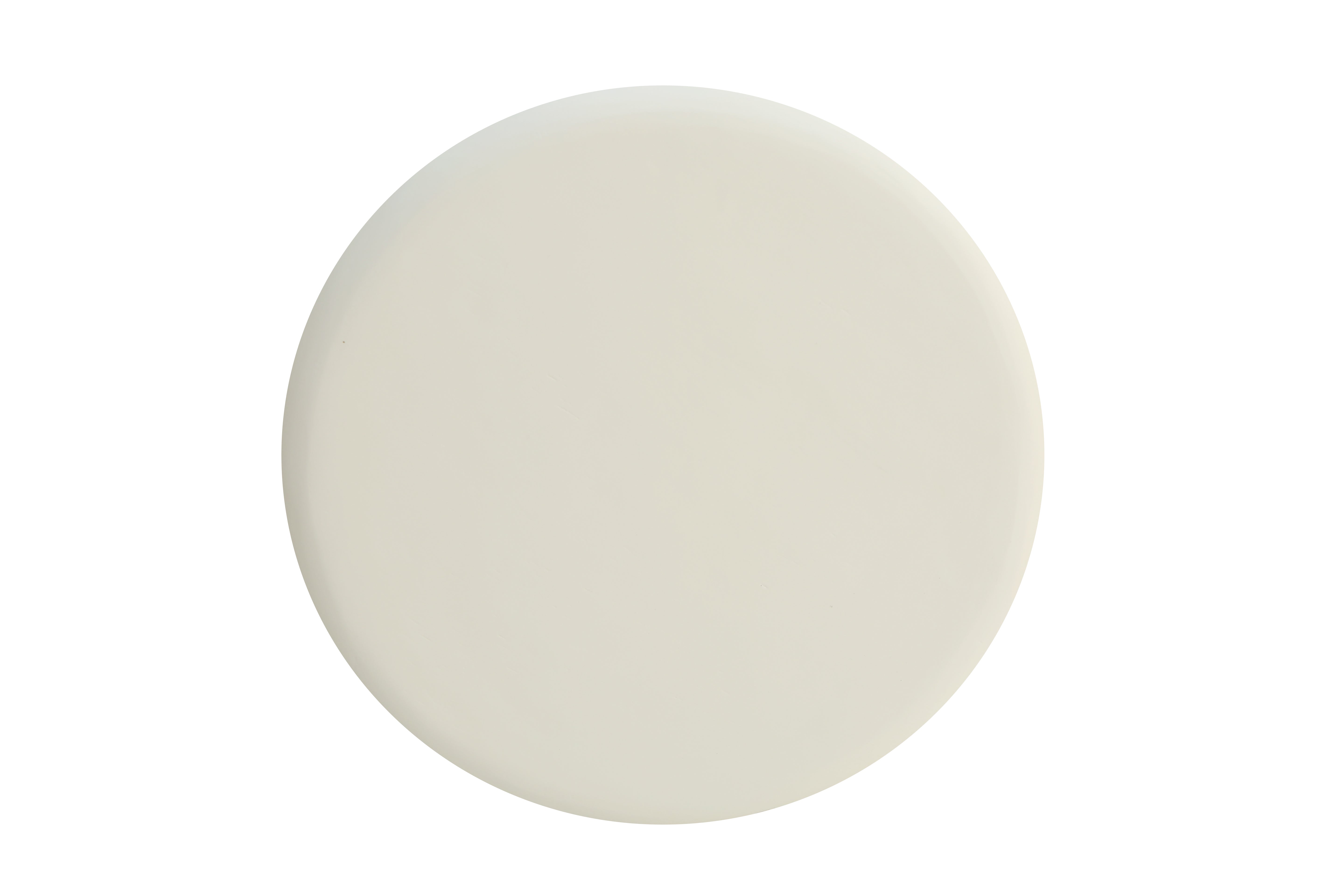 Modern Lime Plaster Side Table – Round Pedestal Accent Table, Milky White Finish (40 × 40 × 49 cm)