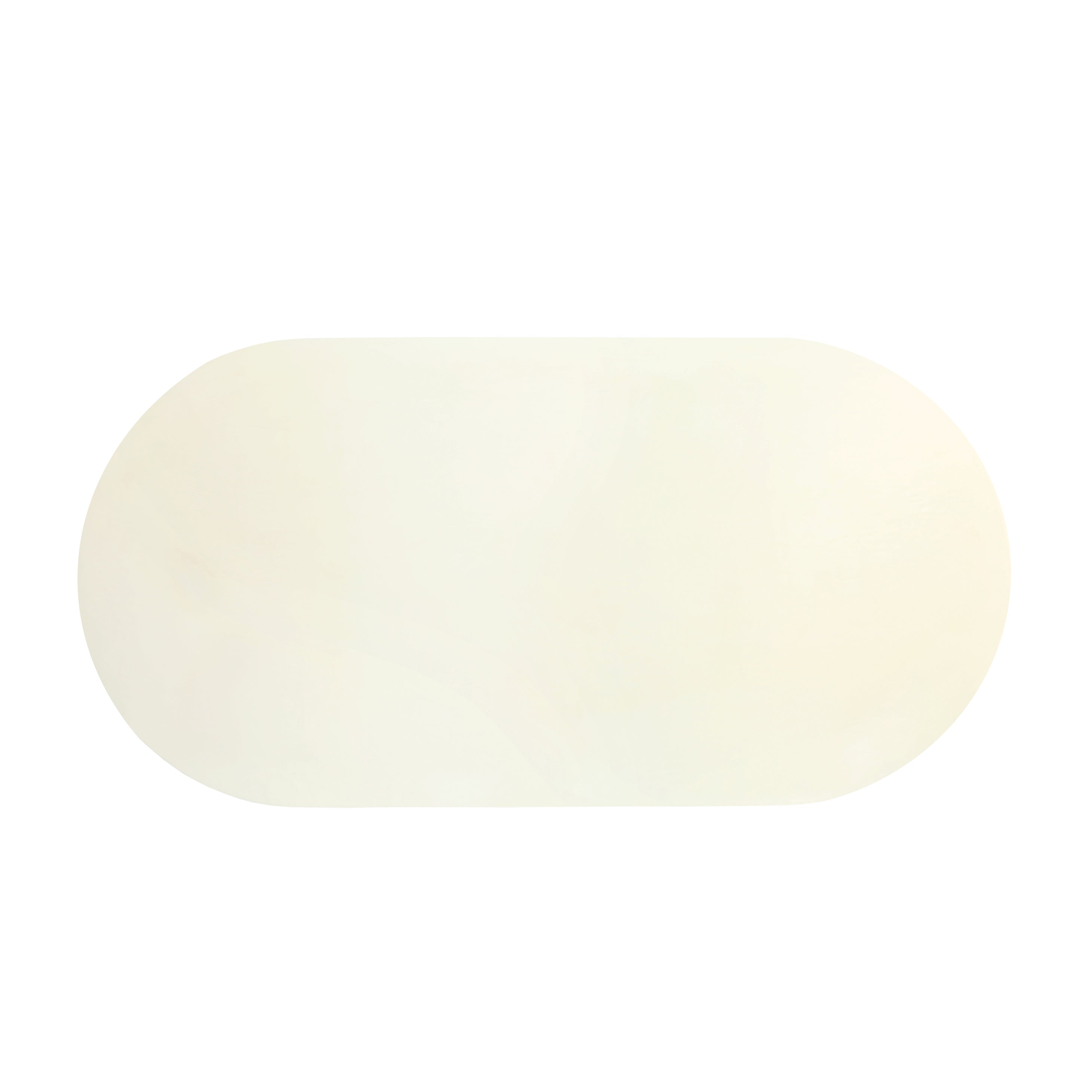 Modern Lime Plaster Concrete Dining Table – Milky White Finish | Sculptural Oval Dining Table | 220 × 110 × 76 CM