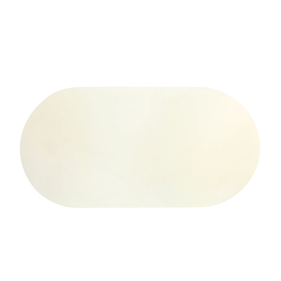 Modern Lime Plaster Concrete Dining Table – Milky White Finish | Sculptural Oval Dining Table | 220 × 110 × 76 CM