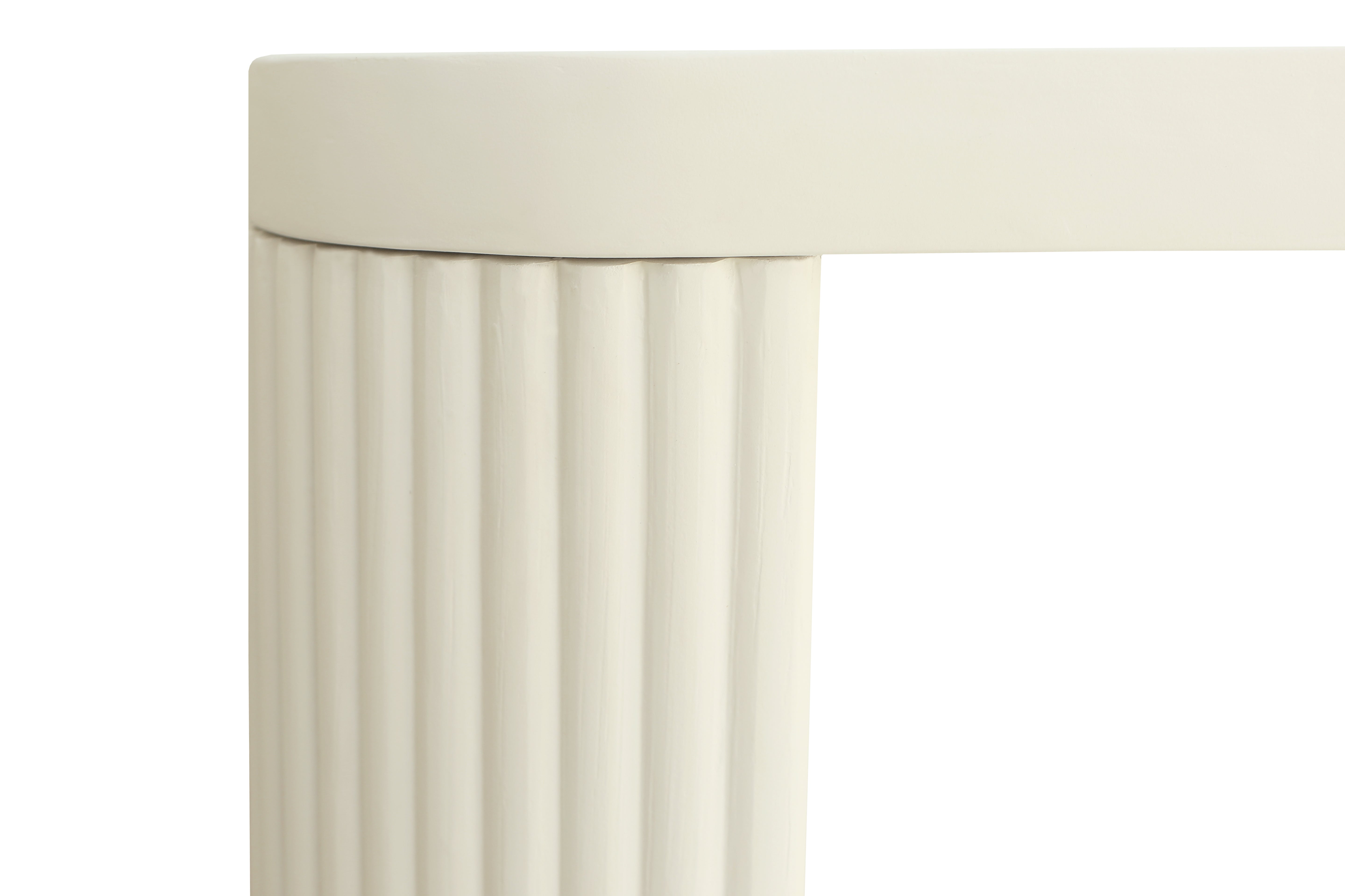 Modern Lime Plaster Bench – Sculptural Minimalist Indoor Bench, Milky White Finish, 220 × 40 × 45 cm