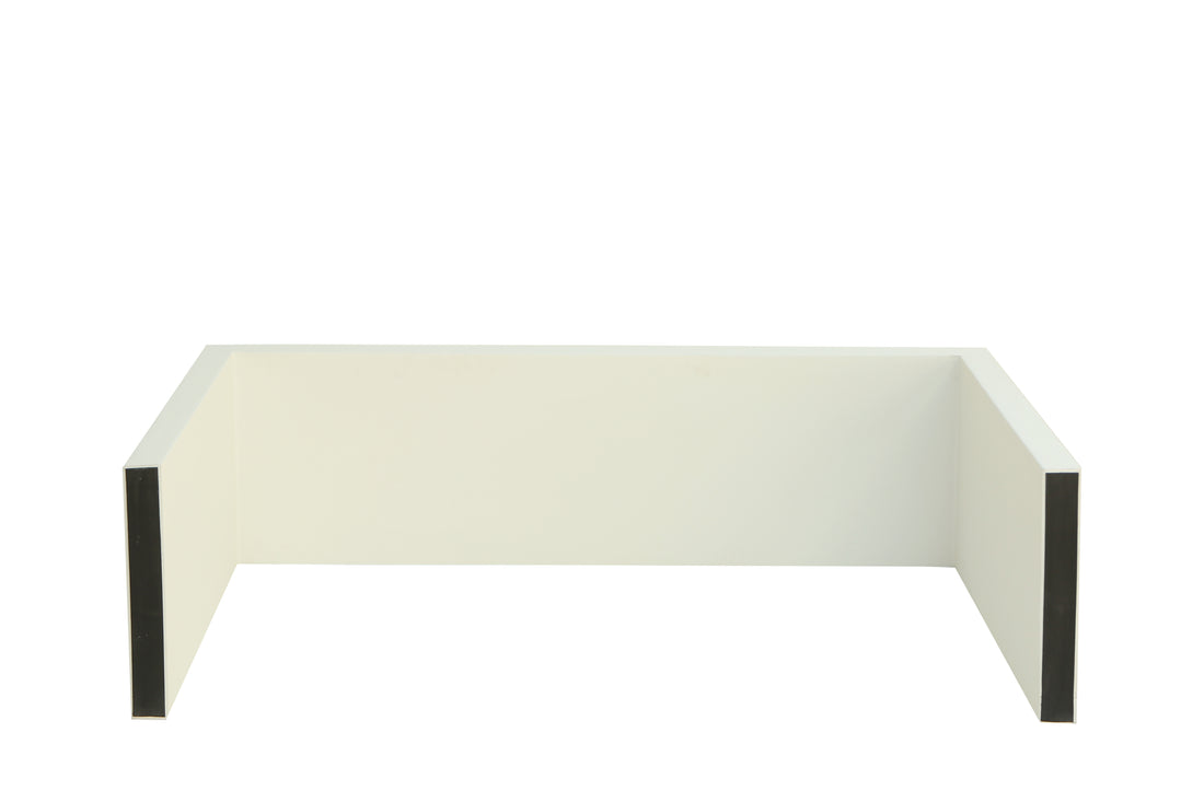 Modern Lime Plaster Console Table – Minimalist Microcement Entryway Console, Milky White Finish | 150 × 40 × 70 cm