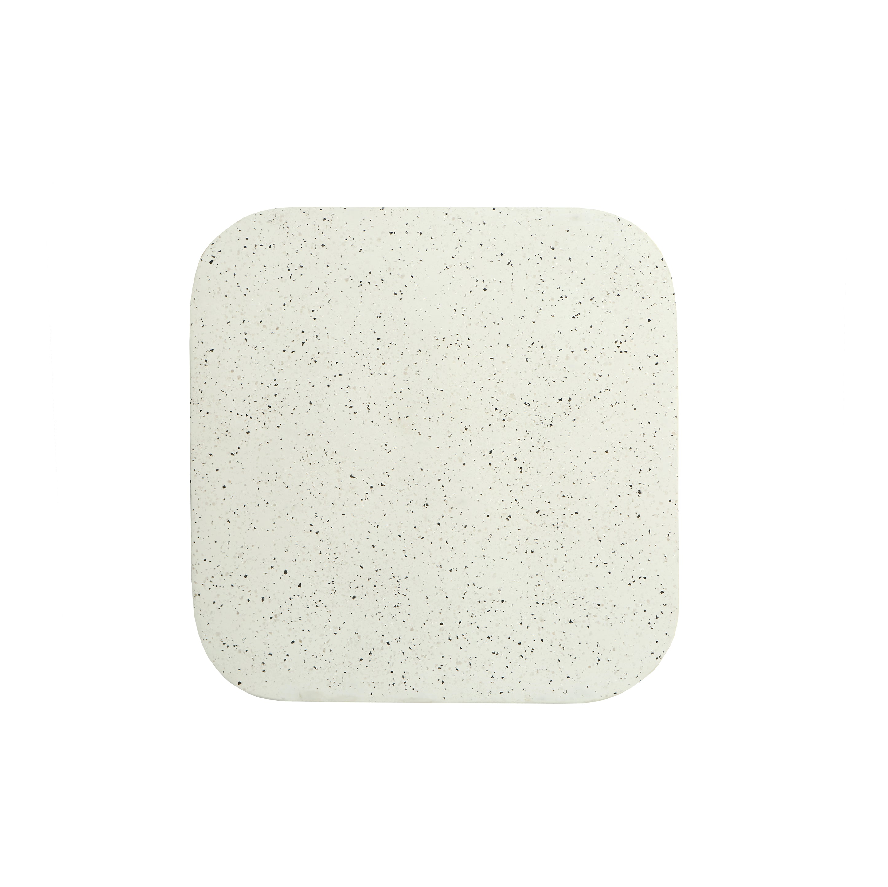 Forma Organica Center Table – Contemporary Coffee Table for Living Room | Milky White Finish | 97 × 97 × 37 CM