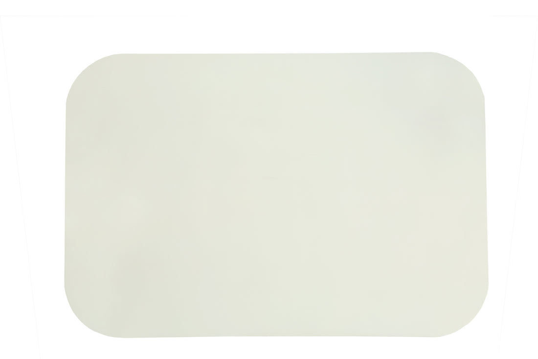 Modern Iron Lime Plaster Sculptural Center Table – Milky White | 168 × 98 × 40 cm