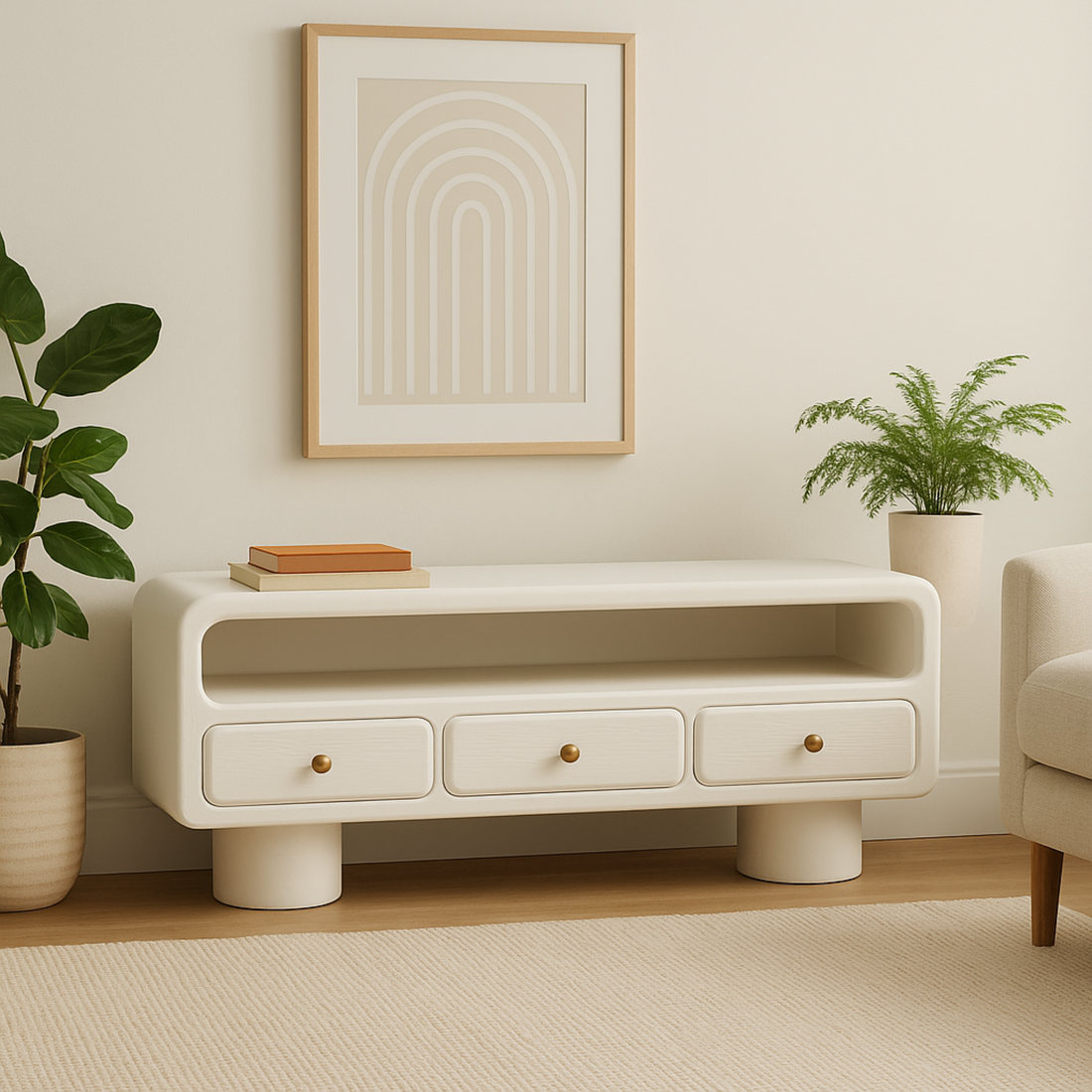 Arco Sideboard – The Curved Silhouette