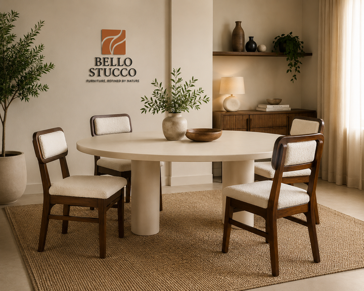 Lime Plaster Dining Table 220×100×77 cm