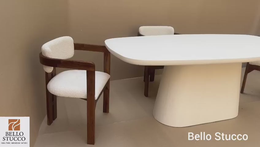 Lime Plaster Dining Table 200×100×76 cm
